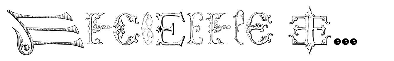 Victorian Alphabets E Regular